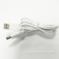Cable de carga de alimentación de USB a CC 5V 2A